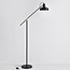 Kantelbare staande lamp Tom - zwart