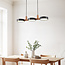 Design hanglamp met geïntegreerde LEDs zwart met hout - Aristo