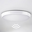 Plafonnière wit Ø35,2 cm met noodunit en sensor - CCT switch 3000K/4000K/6000K