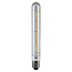 Lampe tube E27 dimmable verre clair avec filament 4W 2700K, 22.5 cm