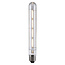 Ampoule tube LED E27 dimmable en verre clair avec filament, 4 W, 2700 K, 22,5 cm