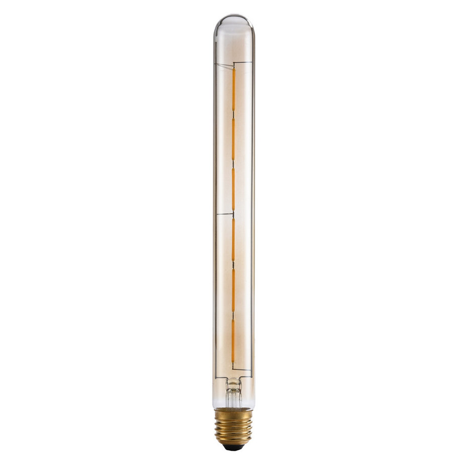 Ampoule filament E27 tube en verre ambré avec filament 6W 2200K, 30 cm - dimmable