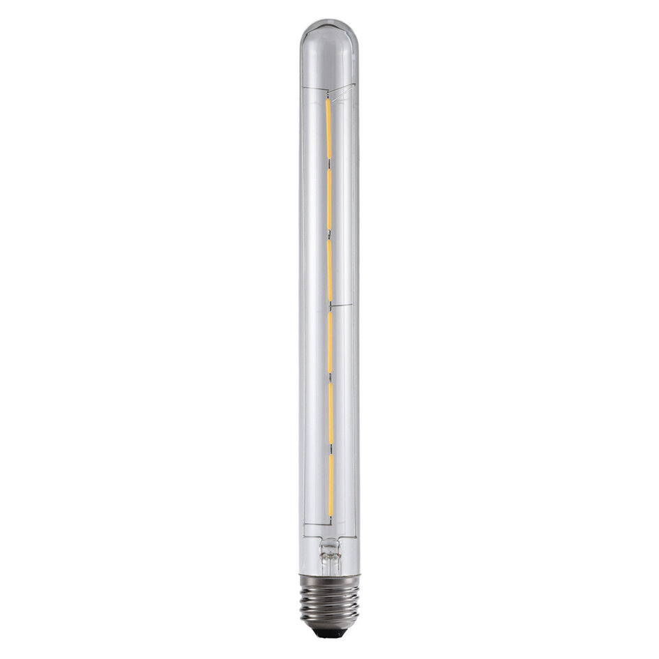 Ampoule filament E27 tube en verre transparent 6W 2700K, 30 cm - dimmable