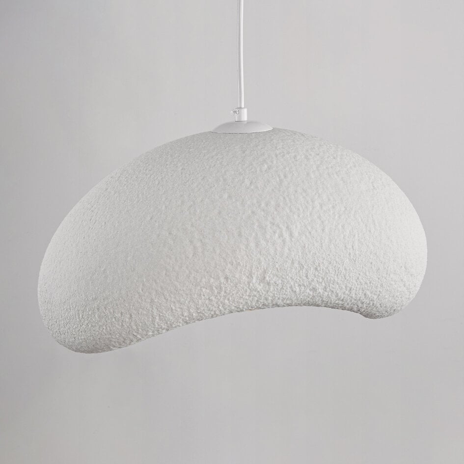 Suspension Wabi Sabi Zenji 40 x 27 cm effet pierre - blanc