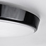 Plafonnière zwart Ø35,2 cm met noodunit, sensor en CCT switch 3000K/4000K/6000K
