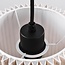 Lampe suspendue à 6 lumières avec abat-jour en tissu beige - Fold