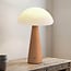 Lampe à poser champignon rechargeable Mira avec variateur tactile et LED intégrée
