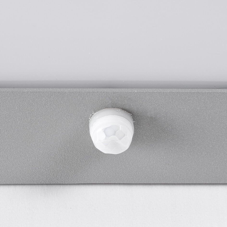 Applique murale extérieure Onyx avec détecteur - argent avec LED intégrée