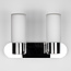 Applique de salle de bains contemporaine Estera en chrome, IP44