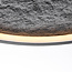 Plafondlamp zwart Cercul met 3-staps dimbare LEDs en grijs steeneffect, Ø60 cm, 29W