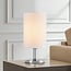 Lampe de table classique Utrecht en métal à abat-jour en tissu