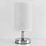 Lampe de table classique Utrecht en métal à abat-jour en tissu
