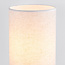 Lampe de table classique en métal avec abat-jour en tissu - Utrecht