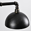 Suspension industrielle Libra noire et bronze