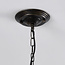 Suspension industrielle Libra noire et bronze