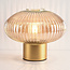 Retro tafellamp met amber glas - Indah