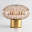 Retro tafellamp met amber glas - Indah