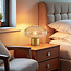 Retro tafellamp met amber glas - Indah