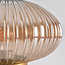 Retro tafellamp met amber glas - Indah