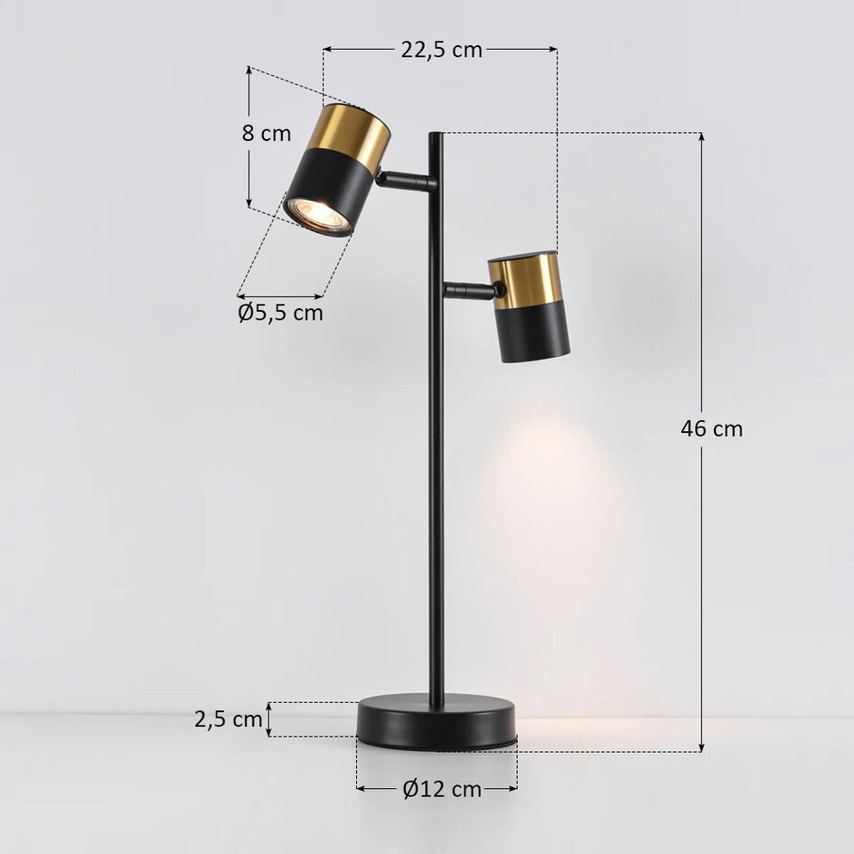 Lampe de table 2 lumières - Una