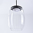 Hanglamp met transparant glas en 3-staps dimbare LEDs - Isra