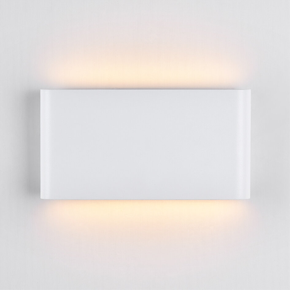 2-lichts buitenwandlamp Tommy - wit met geïntegreerde LED