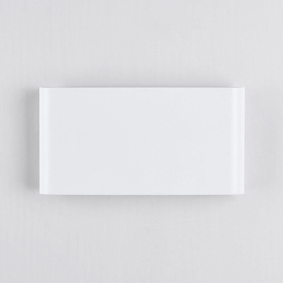 2-lichts buitenwandlamp Tommy - wit met geïntegreerde LED