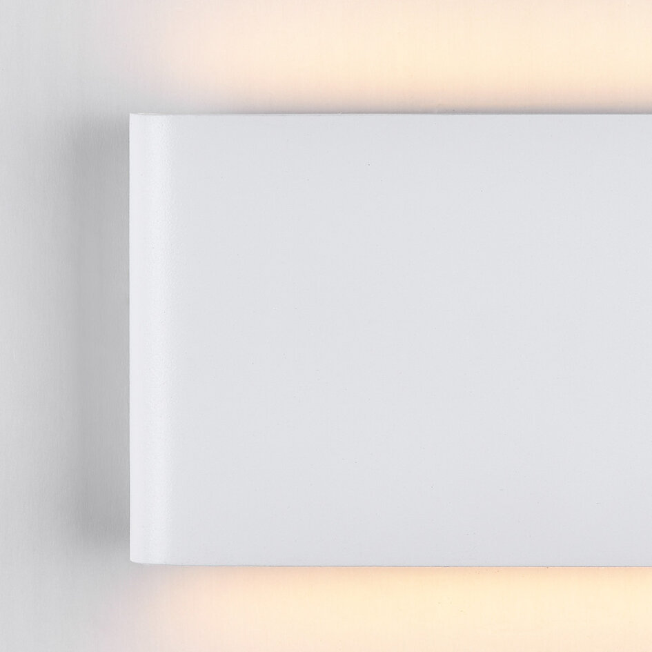 2-lichts buitenwandlamp Tommy - wit met geïntegreerde LED