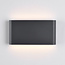 2-lichts buitenwandlamp Tommy - antraciet met geïntegreerde LED