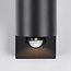 Moderne wandlamp rond Cathy met sensor 2 x 3W LEDs - antraciet