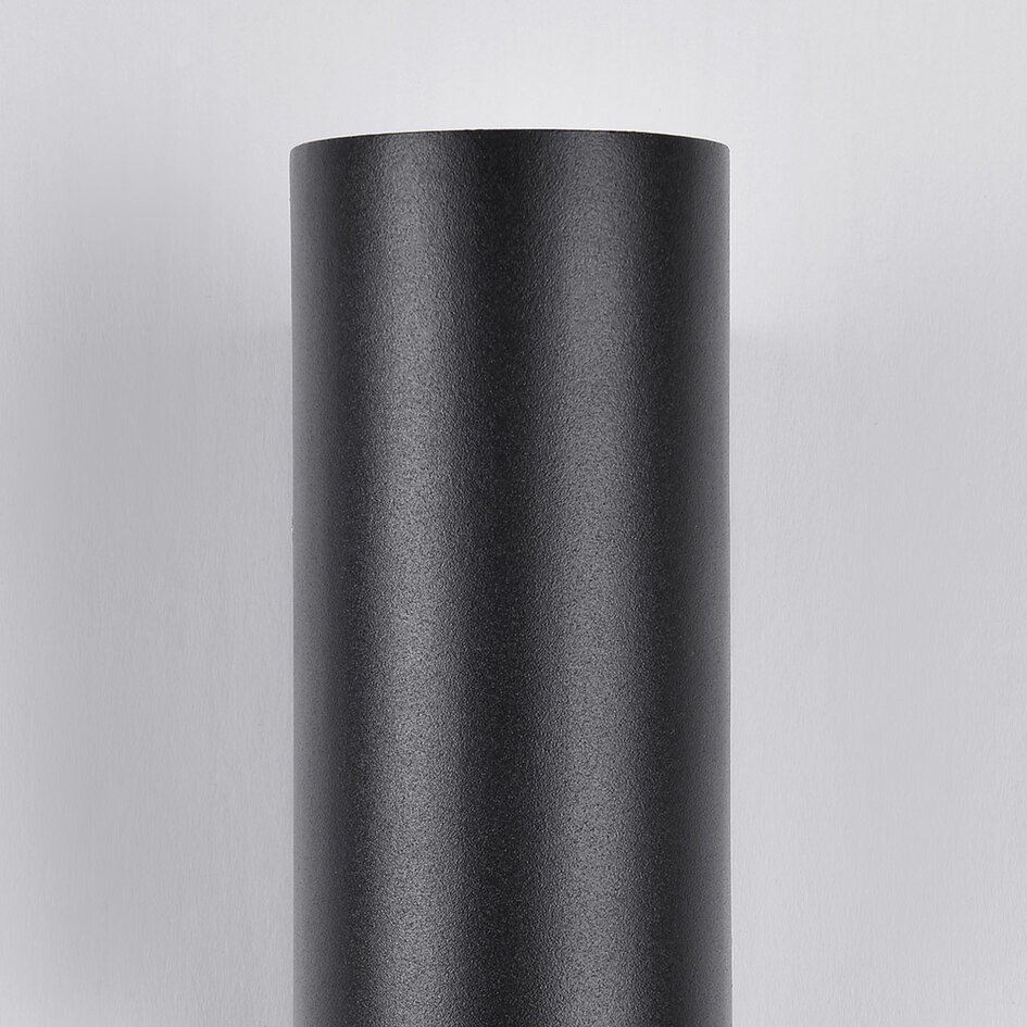 Applique murale extérieure ronde Cathy avec détecteur 2 x 3W - anthracite