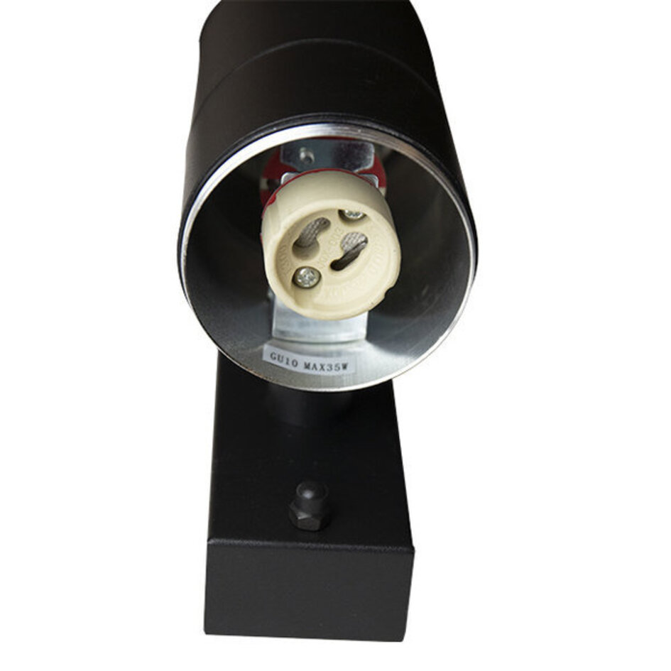 Rond wandlamp zwart Olivia - 2-lichts