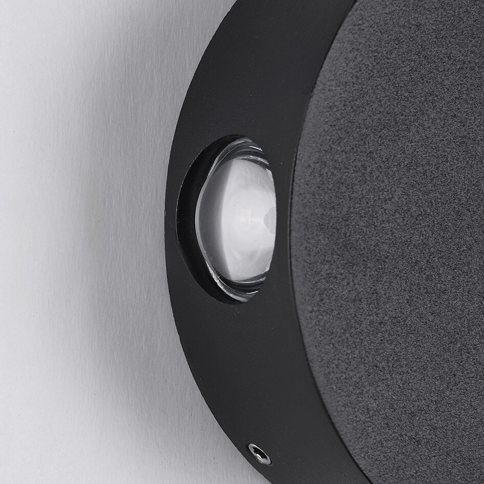 Industriële wandlamp Marine - zwart