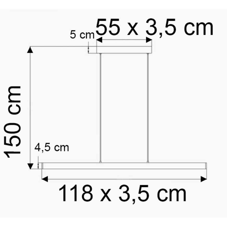 Lampe suspendue minimaliste avec LED intégrées - Ami