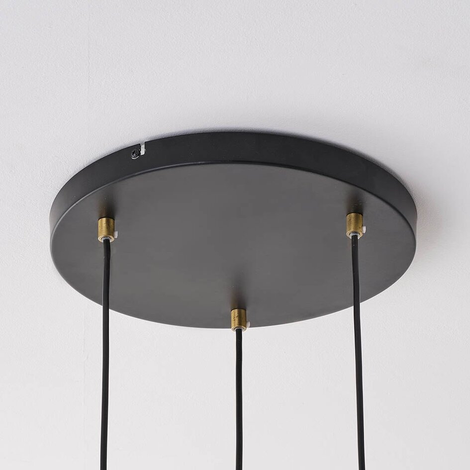 Hanglamp Avery in zwart met goud