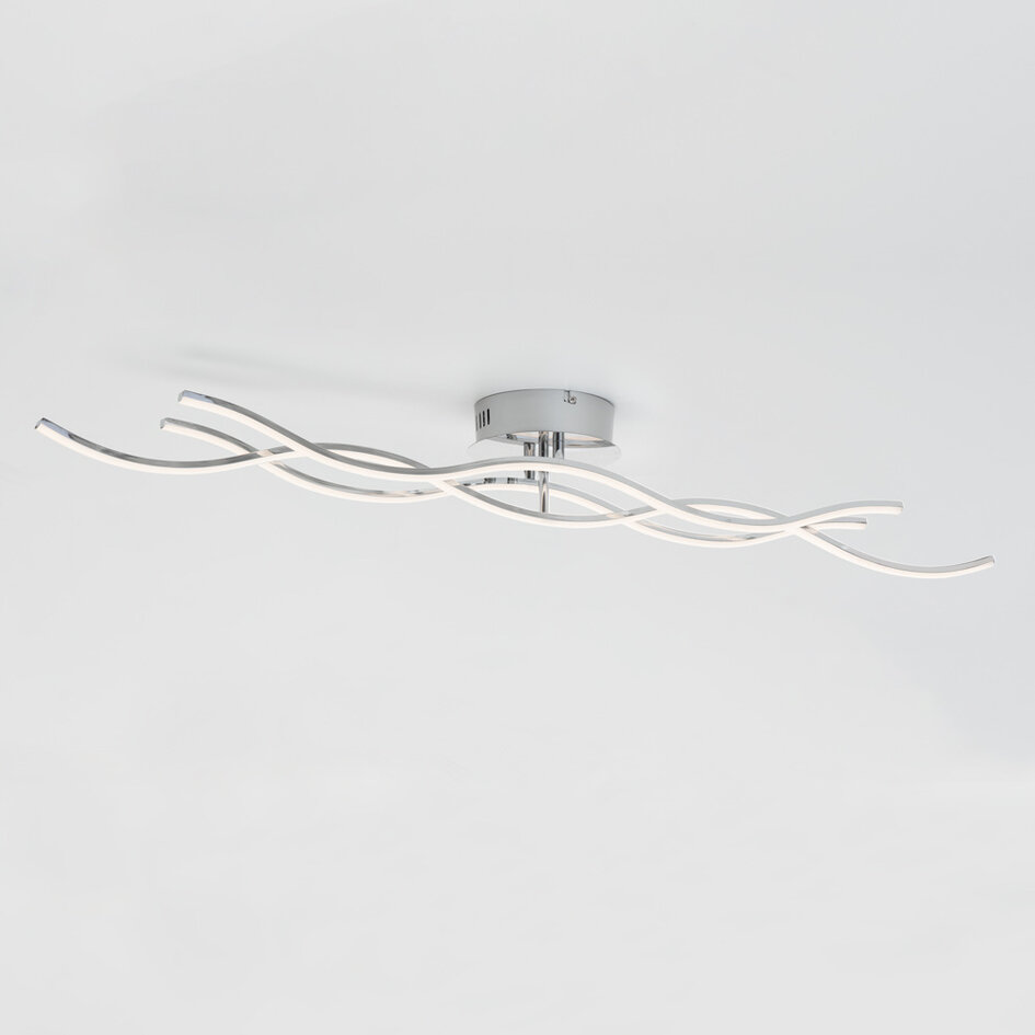 Plafonnier moderne Emma à LED intégrée, variateur à 3 niveaux