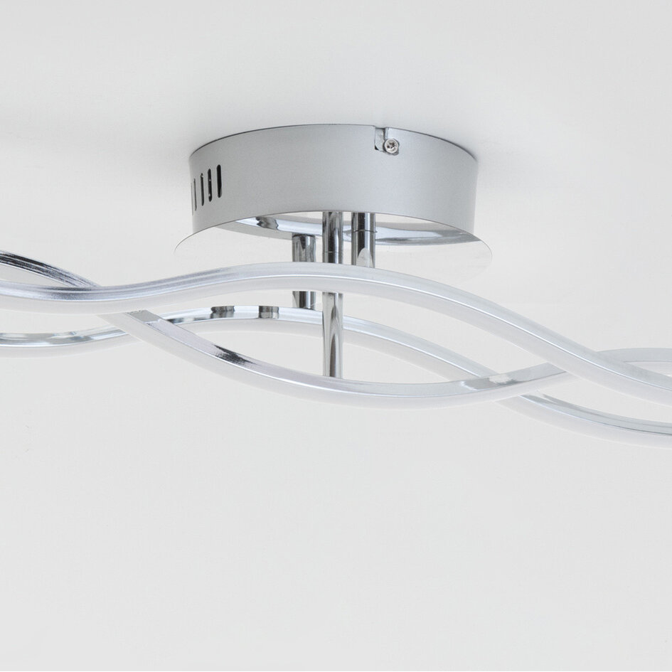 Plafonnier moderne Emma à LED intégrée, variateur à 3 niveaux