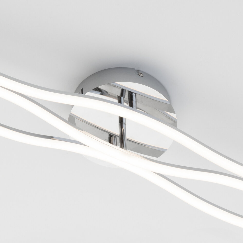 Plafonnier moderne Emma à LED intégrée, variateur à 3 niveaux