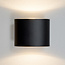 Applique moderne Faye IP44 - noir