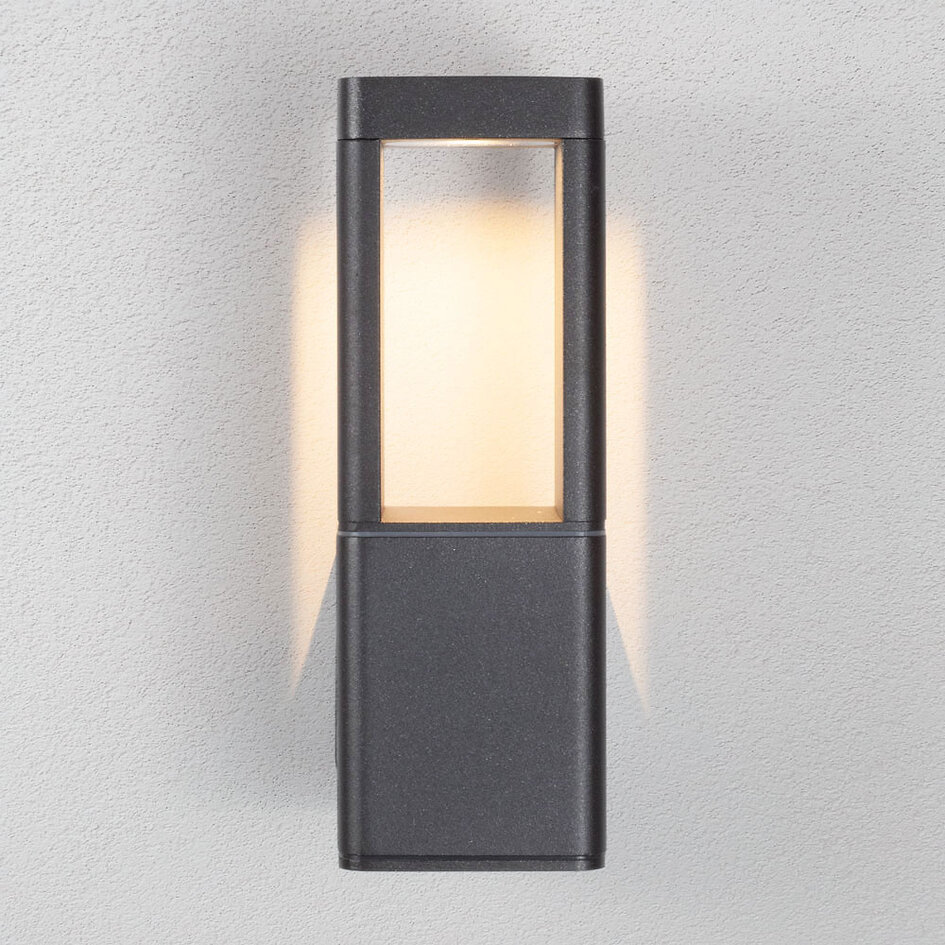 Buitenwandlamp Mauro - antraciet met geïntegreerde LED