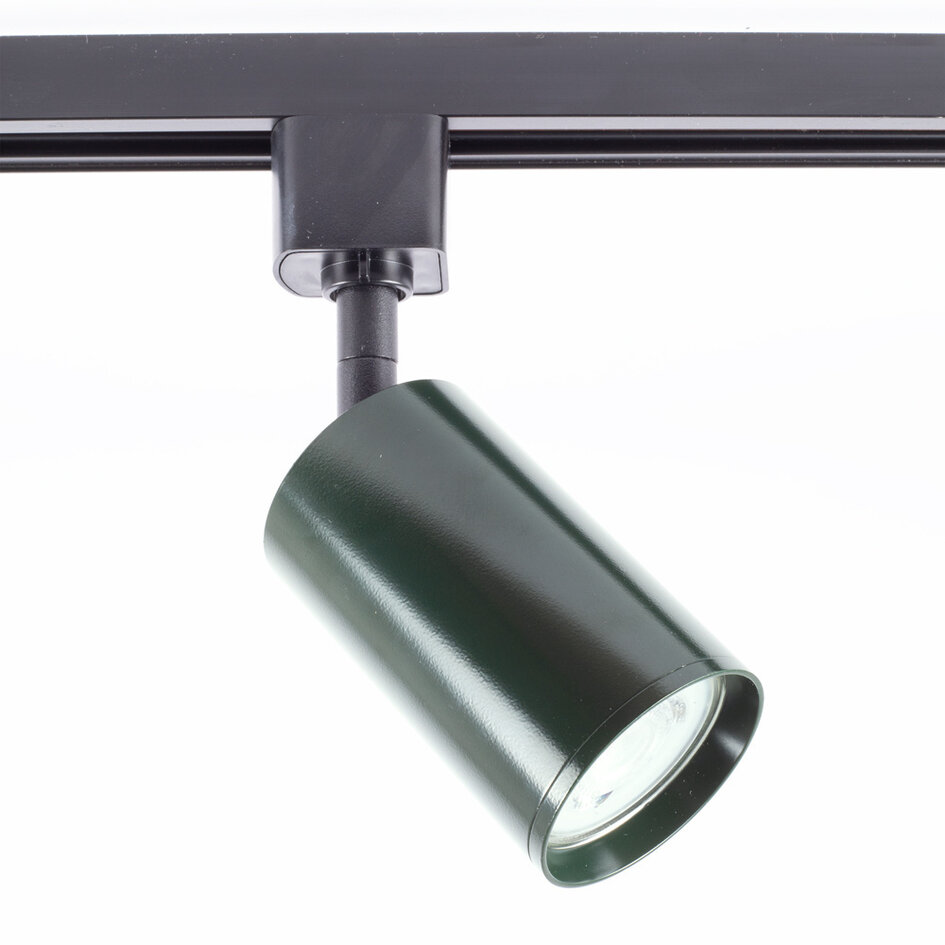 Spot sur rail monophasé Romain - vert sapin