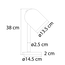 Lampe de table moderne noire avec bois - Spy