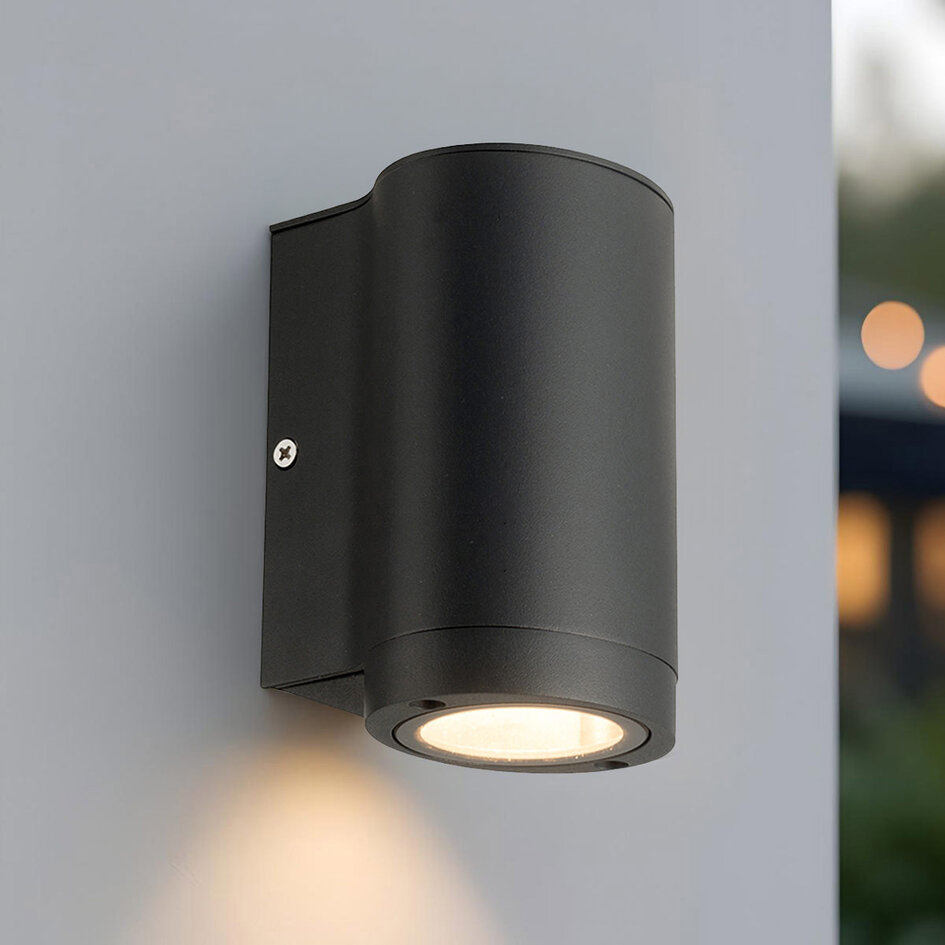 Moderne wandlamp buiten Sophie - zwart