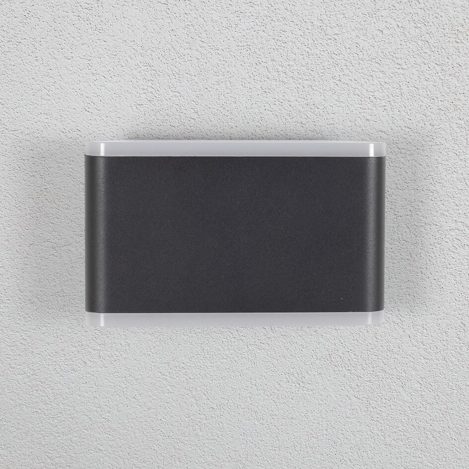Applique murale extérieure Hannover avec LED intégrée - noire