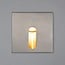 Applique murale extérieure encastrée carrée avec ouverture allongée 3W - argent