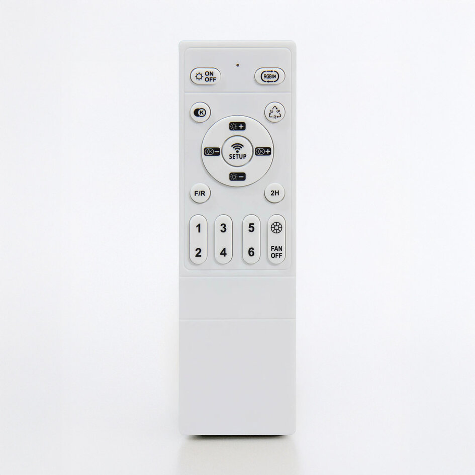 Plafondventilator met dimbare LEDs en RGB functie - Flow