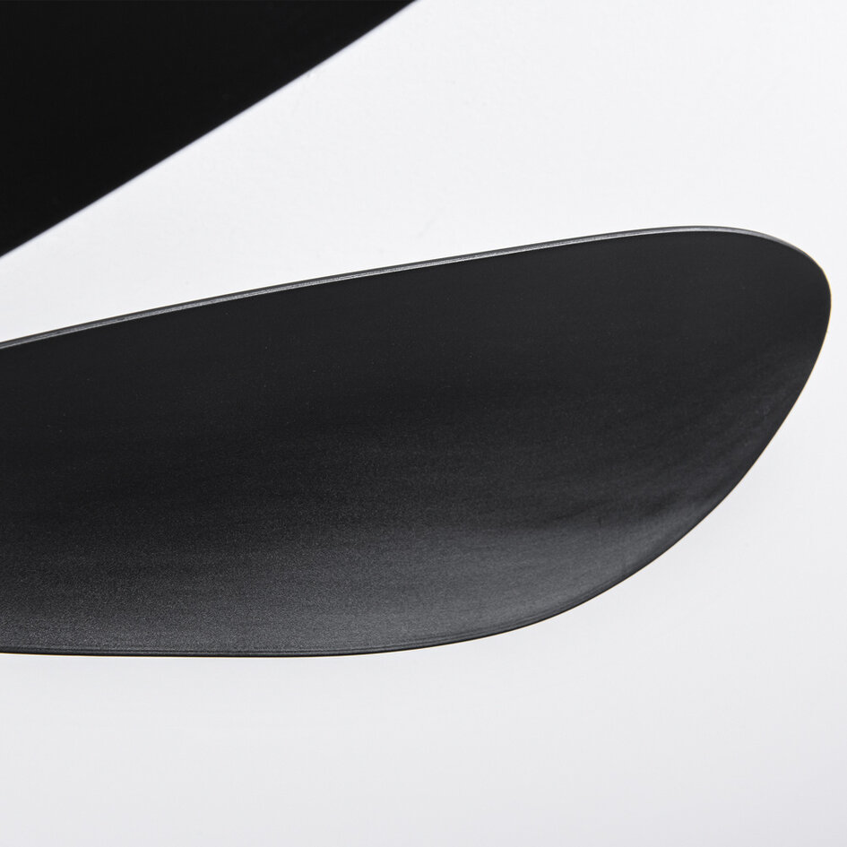 Ventilateur de plafond noir avec LEDs dimmables et température de couleur réglable - Swift