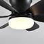 Ventilateur de plafond noir avec LEDs dimmables et température de couleur réglable - Swift