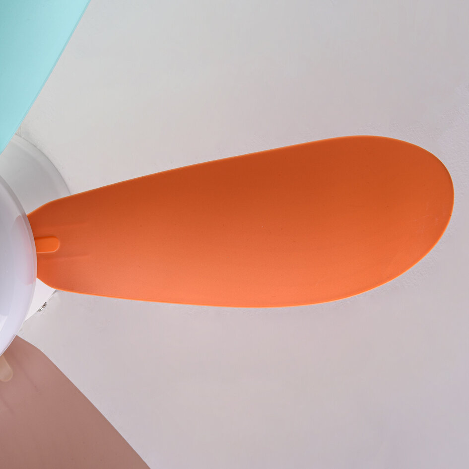 Ventilateur de plafond coloré Swift avec lampe et télécommande