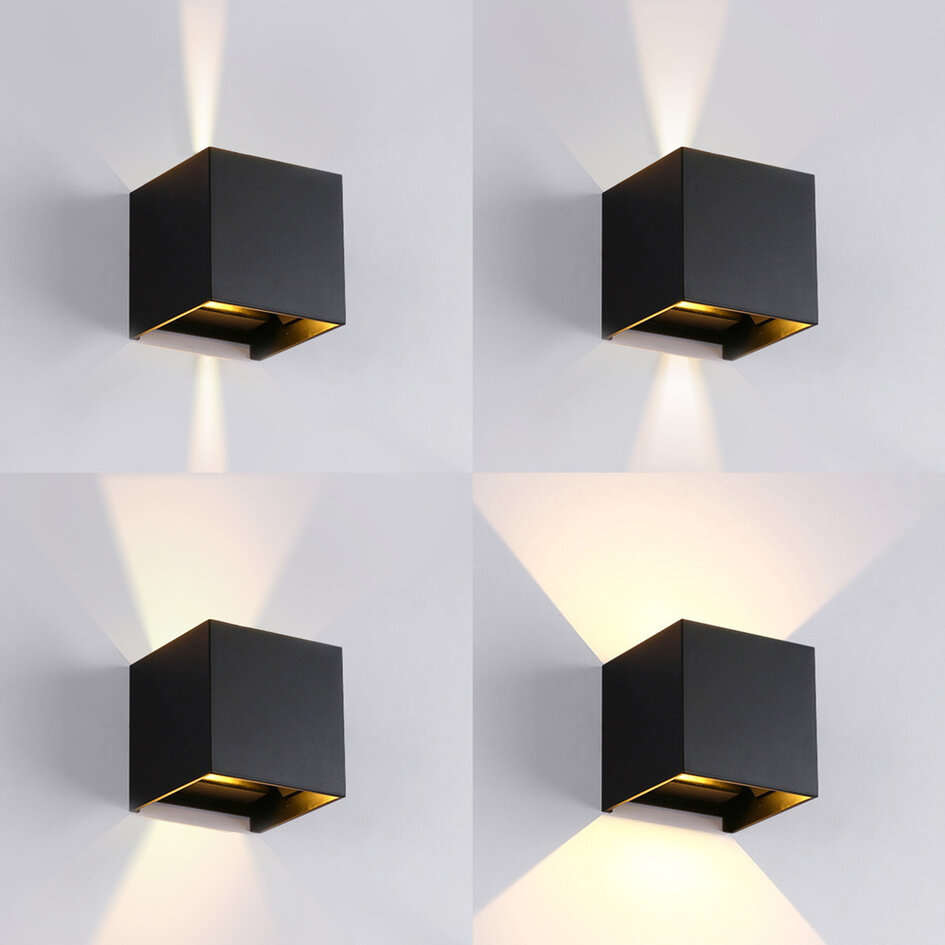Smart lamp voor buiten Daisy met Tuya wifi app - mat zwart